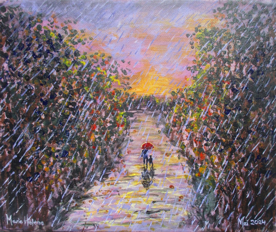 Balade sous la pluie